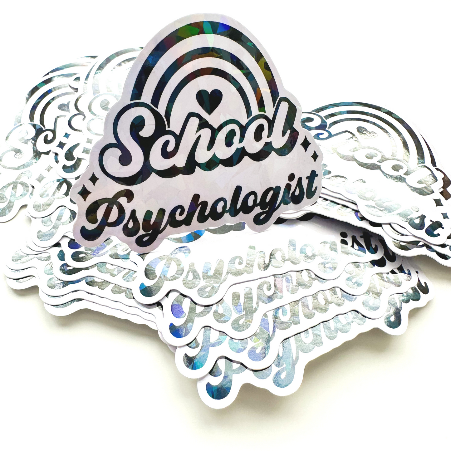School Psychologist Rainbow Sticker