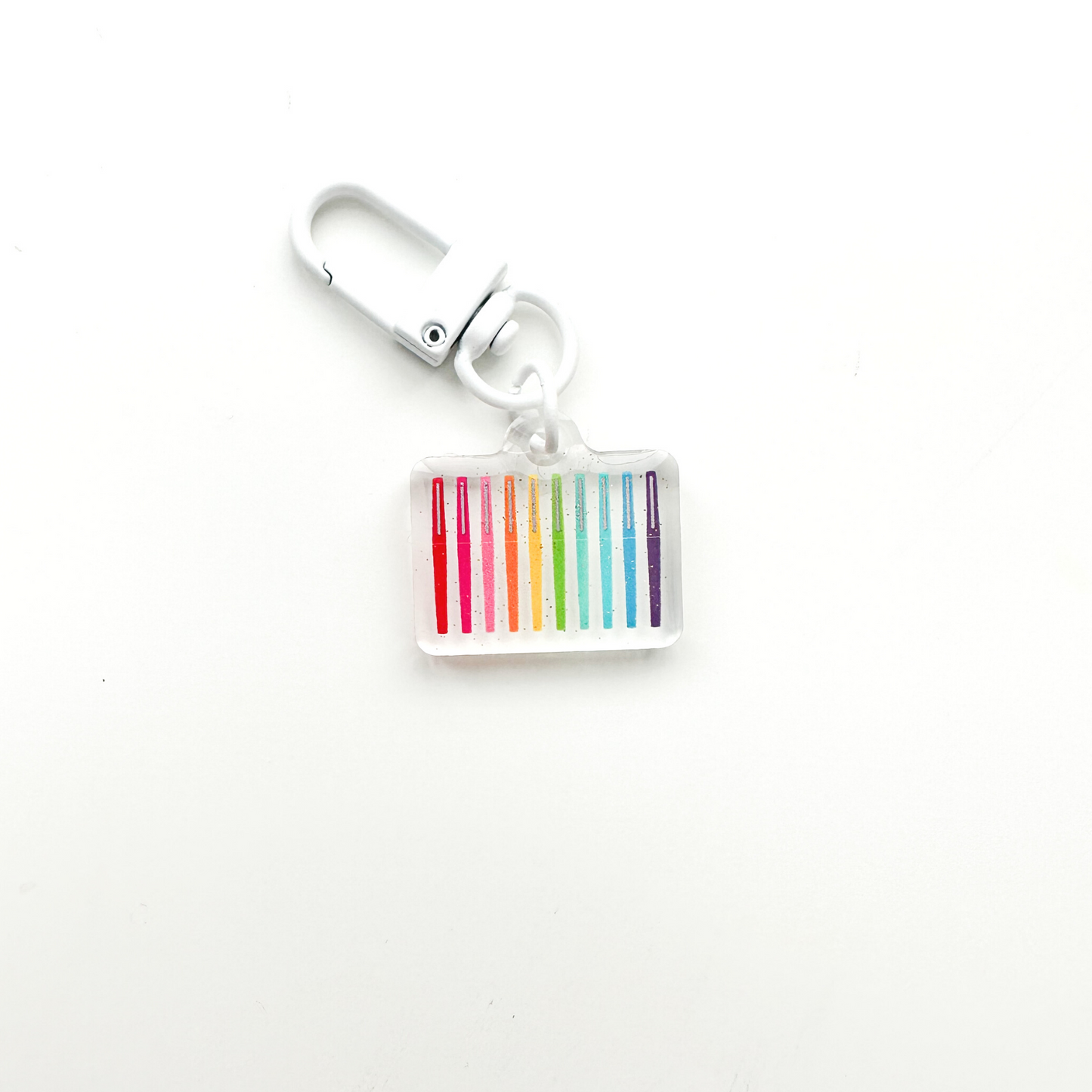 Rainbow Flair Pens Badge Charm