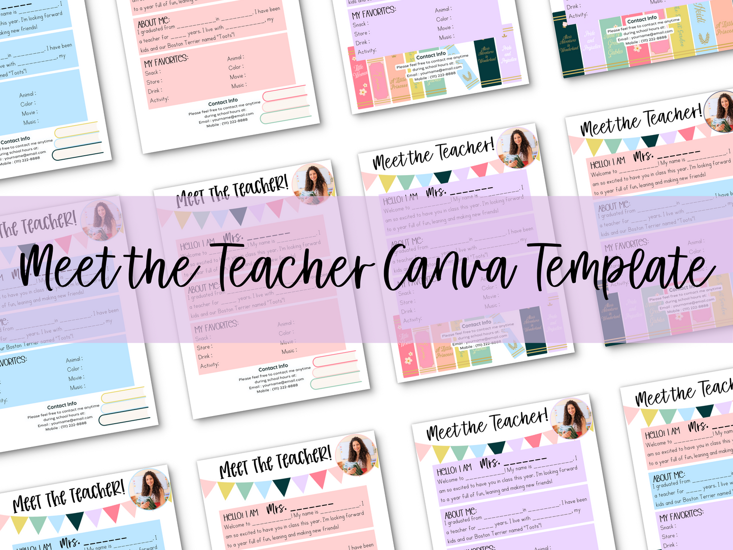 Meet the Teacher Letter Template - Books