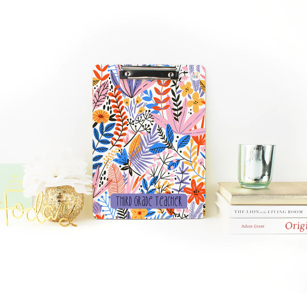 Custom Floral Clipboard