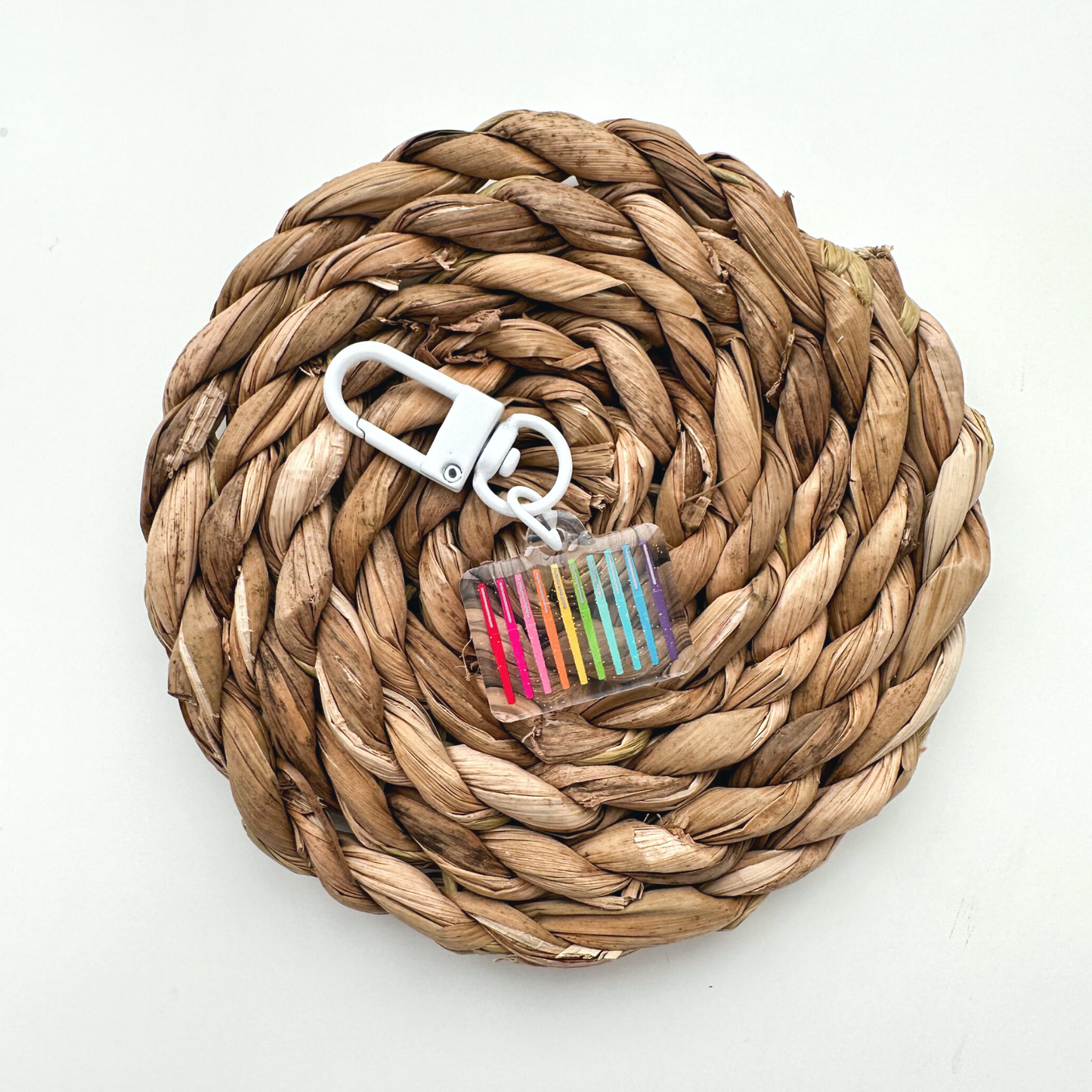 Rainbow Flair Pens Badge Charm