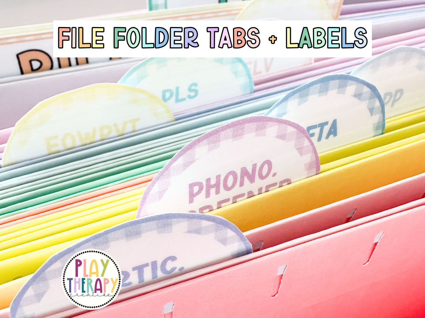 File Folder Tabs + Labels