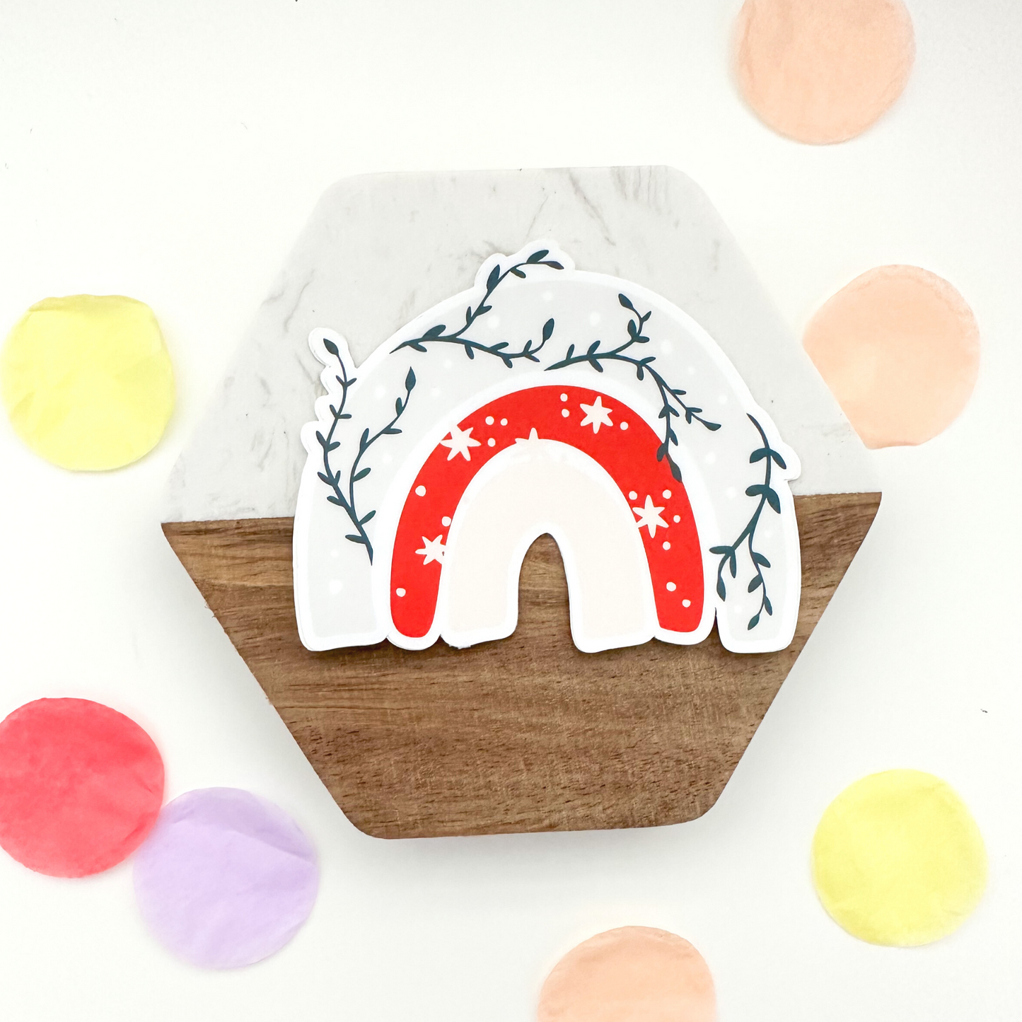 Rainbow Vines Sticker