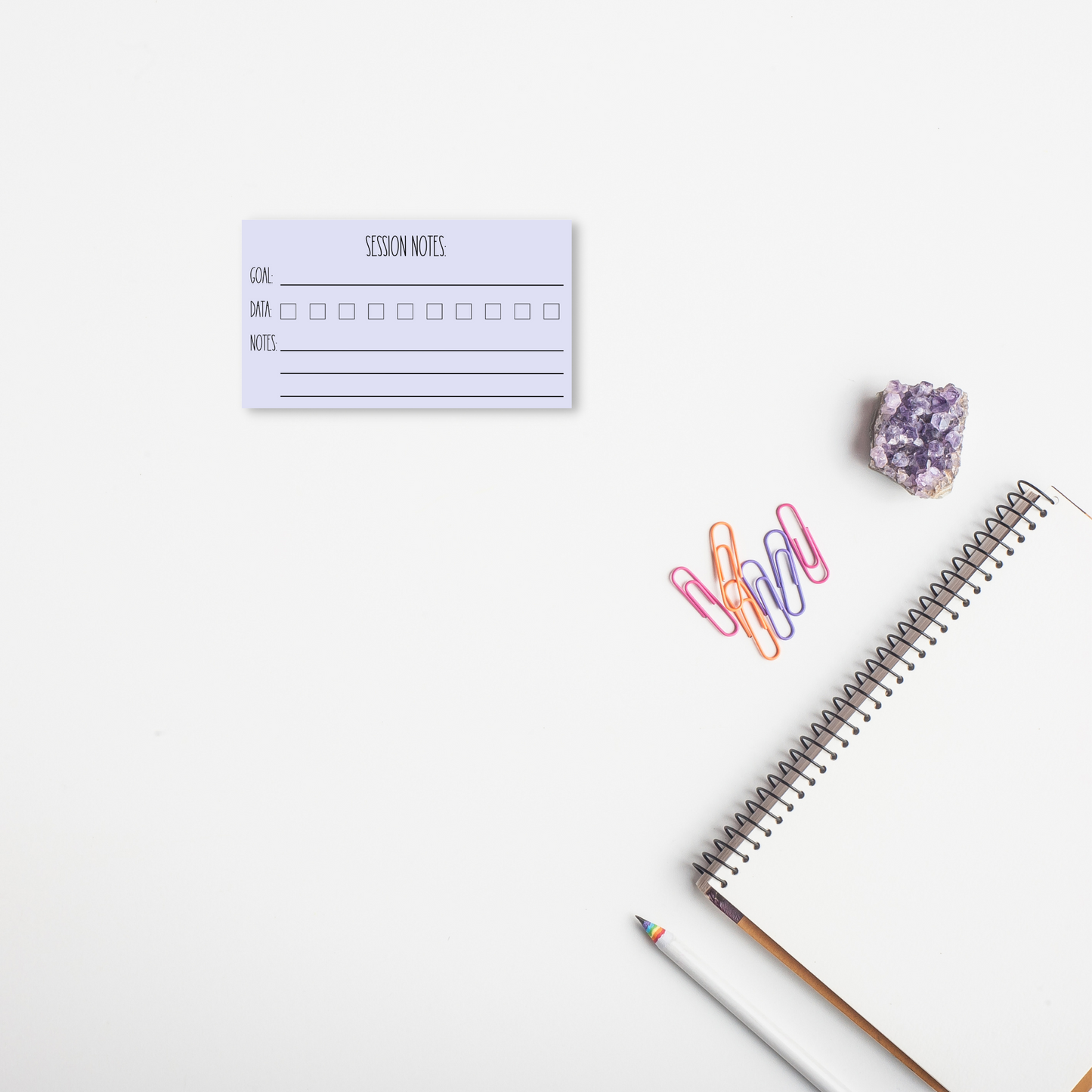 Data Tracker Session Notes Sticky Notes