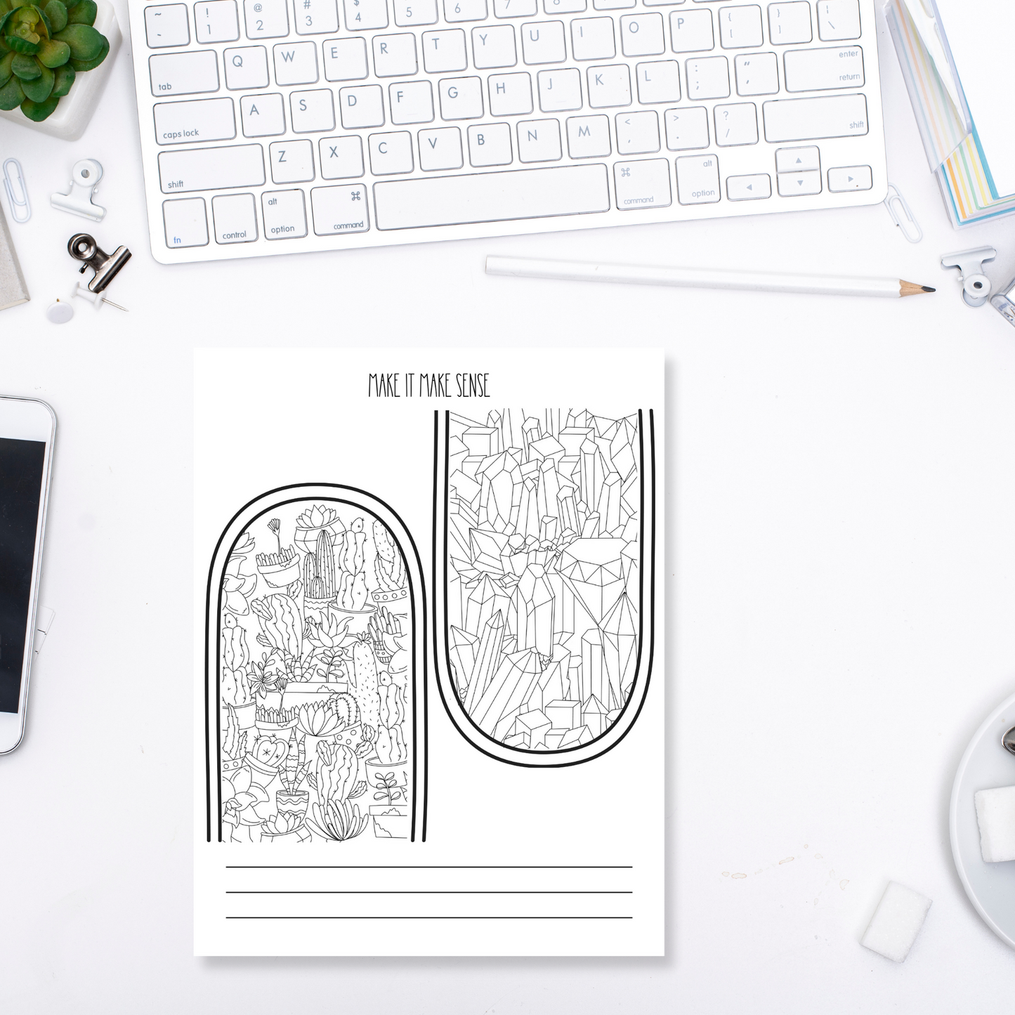 Make It Make Sense Doodle Notepad