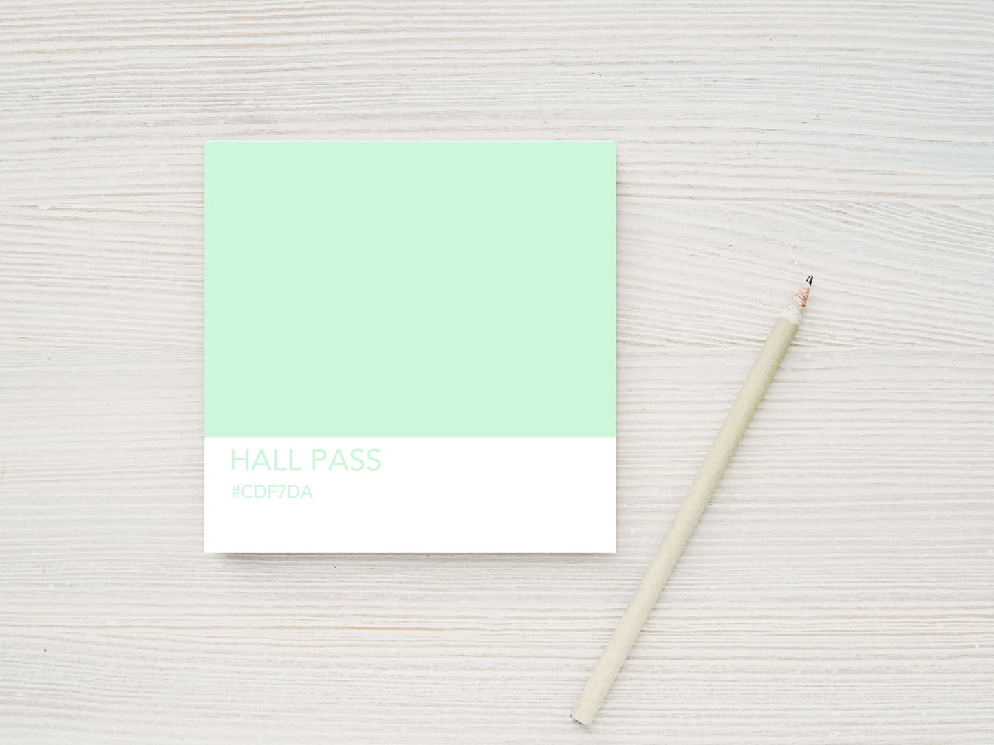 Paint Chip Sticky Notes - Back to School