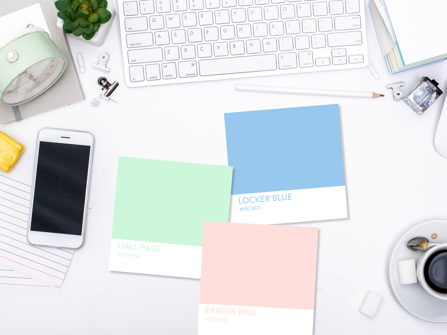 Paint Chip Sticky Notes - Back to School