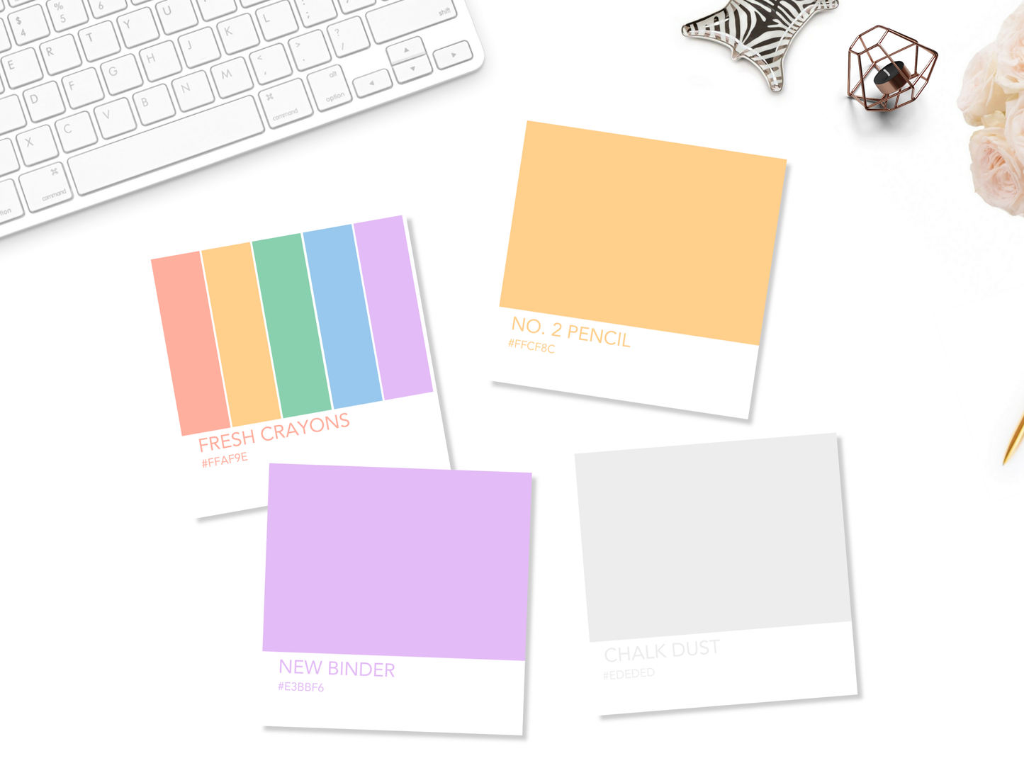 Paint Chip Sticky Notes - Back to School
