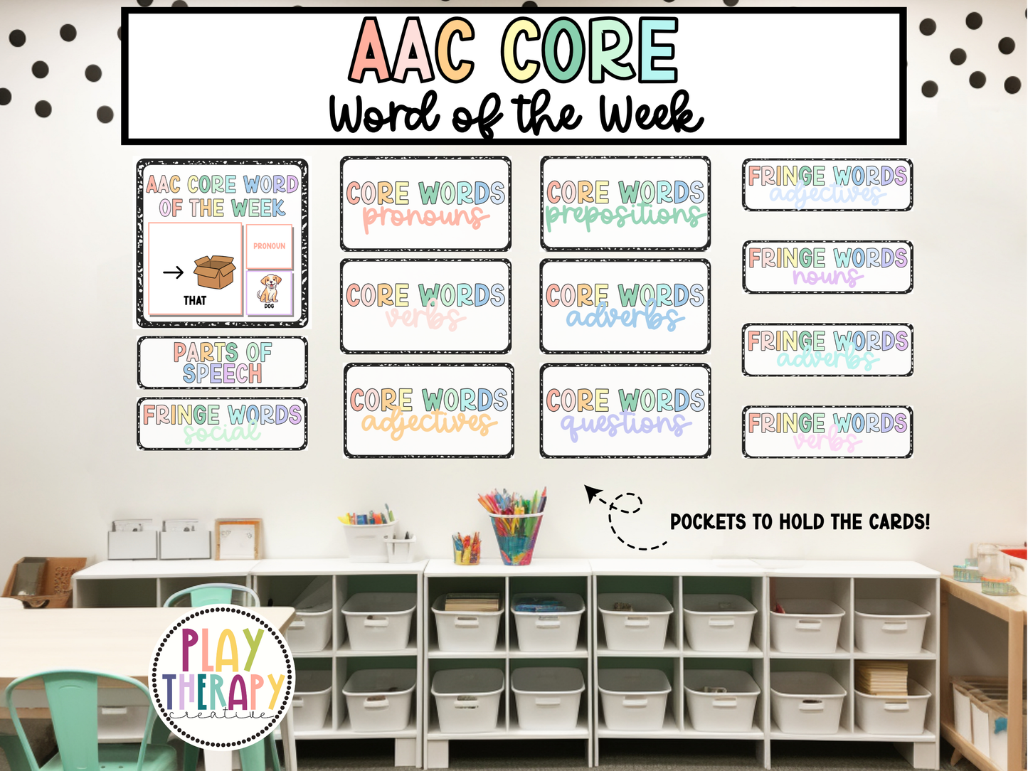AAC Core Word of the Week Display - Comp Book Design