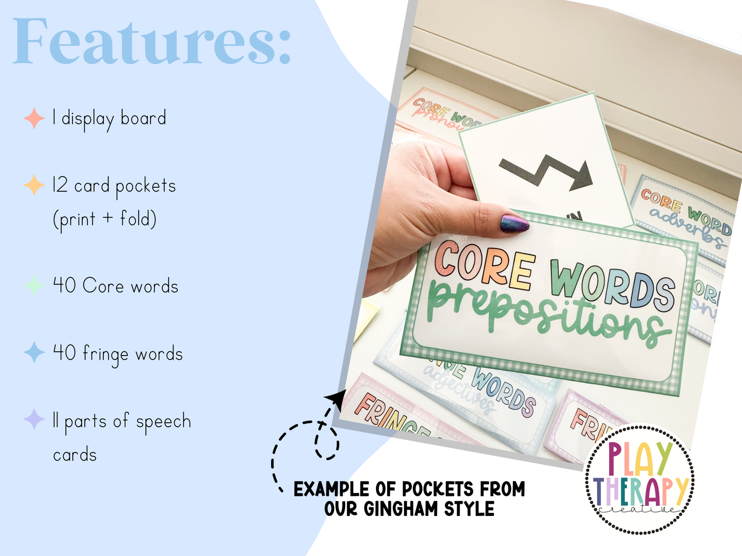 AAC Core Word of the Week Display - Comp Book Design