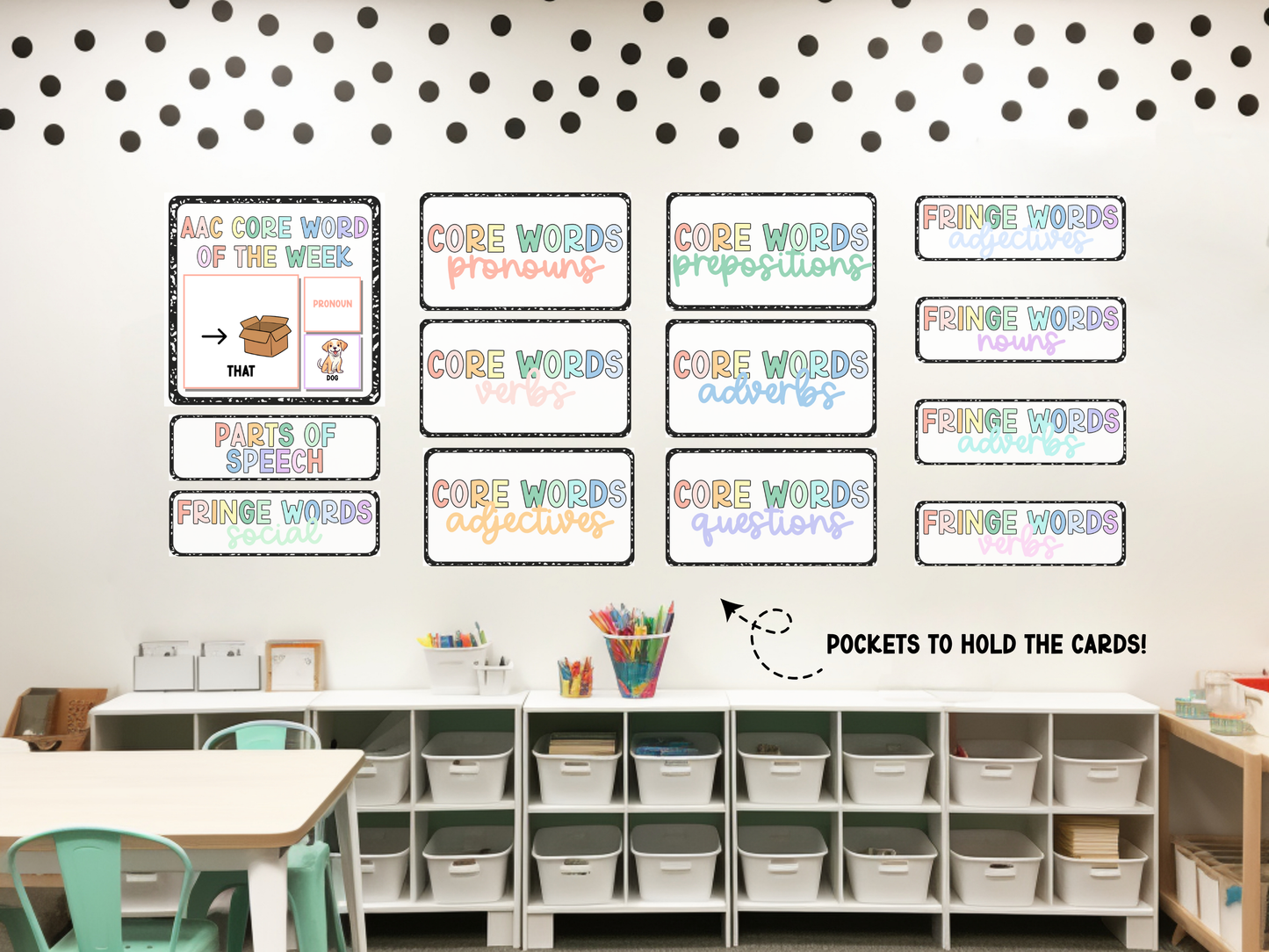 AAC Core Word of the Week Display - Comp Book Design