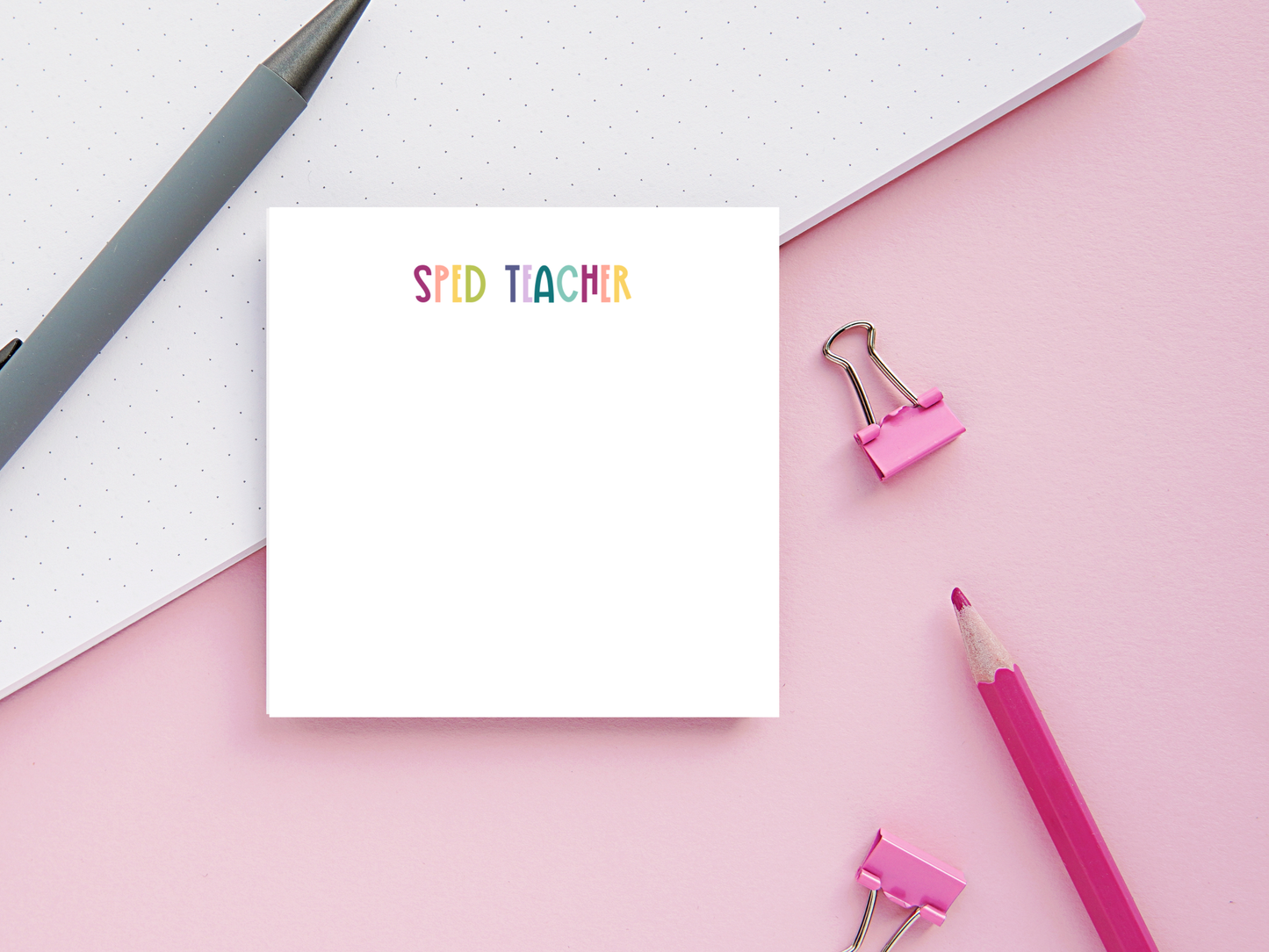 Muted Rainbow Professional Title Sticky Notes