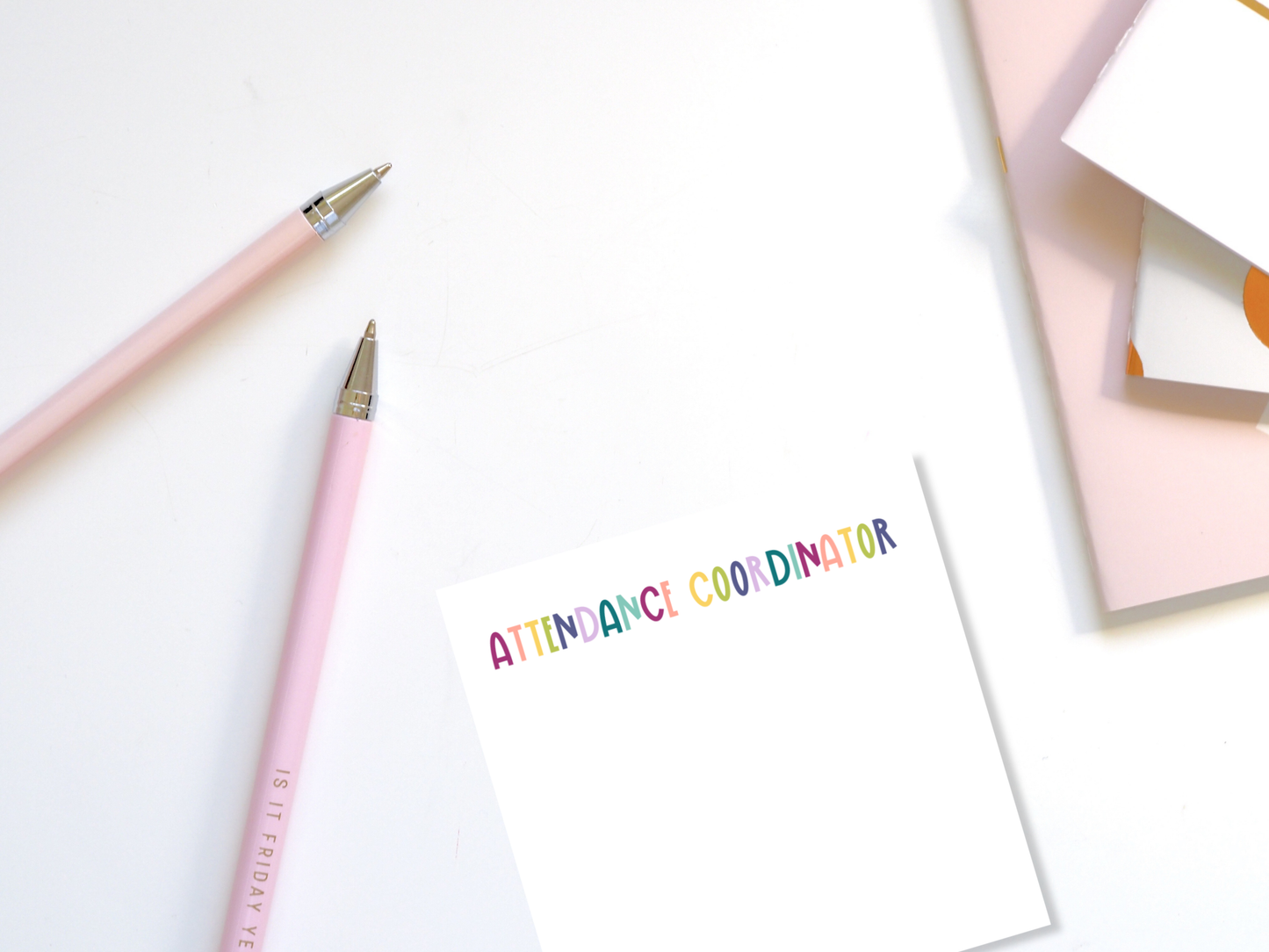 Muted Rainbow Professional Title Sticky Notes