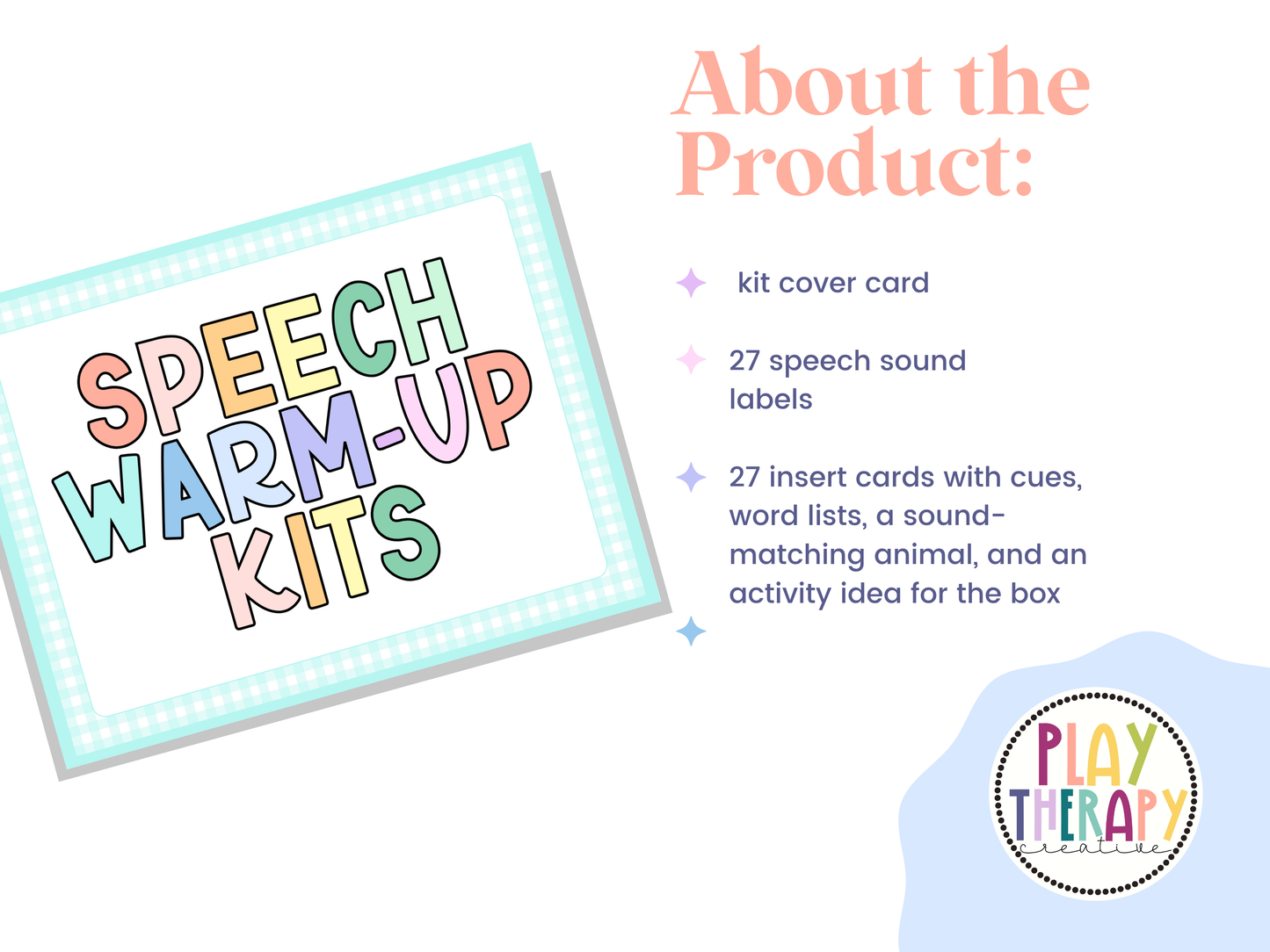 Speech Warm-up Kit Inserts