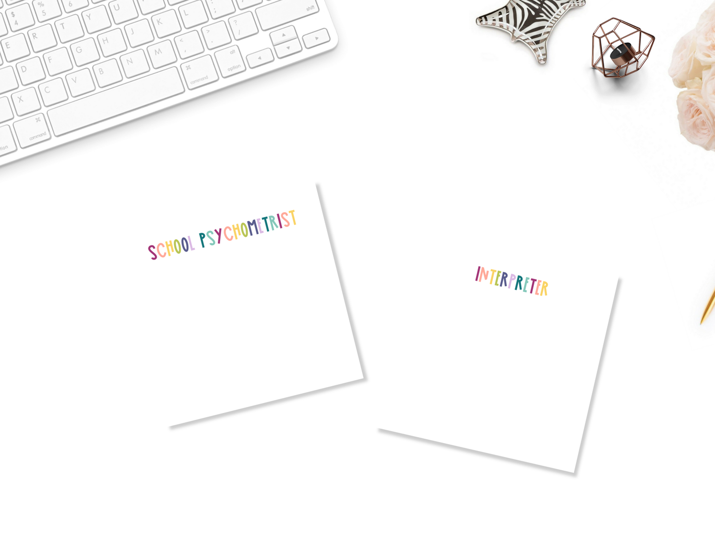 Muted Rainbow Professional Title Sticky Notes
