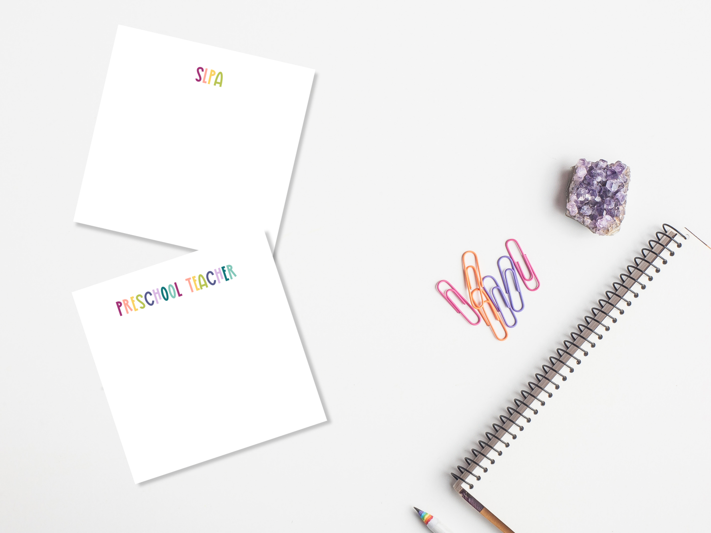 Muted Rainbow Professional Title Sticky Notes