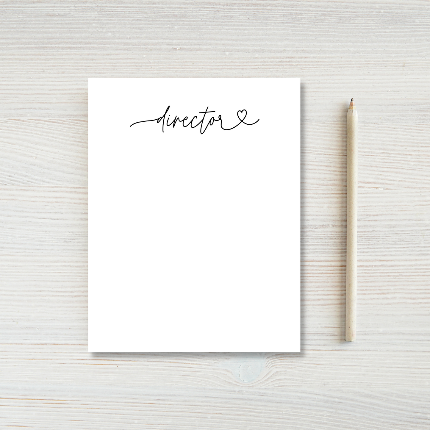 Director Love Script Notepad