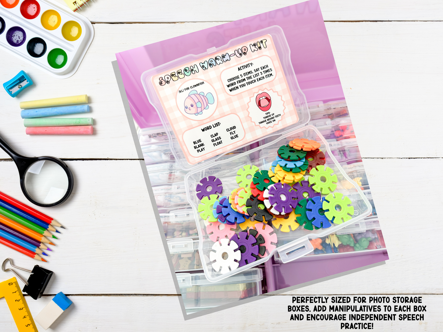 Speech Warm-up Kit Inserts