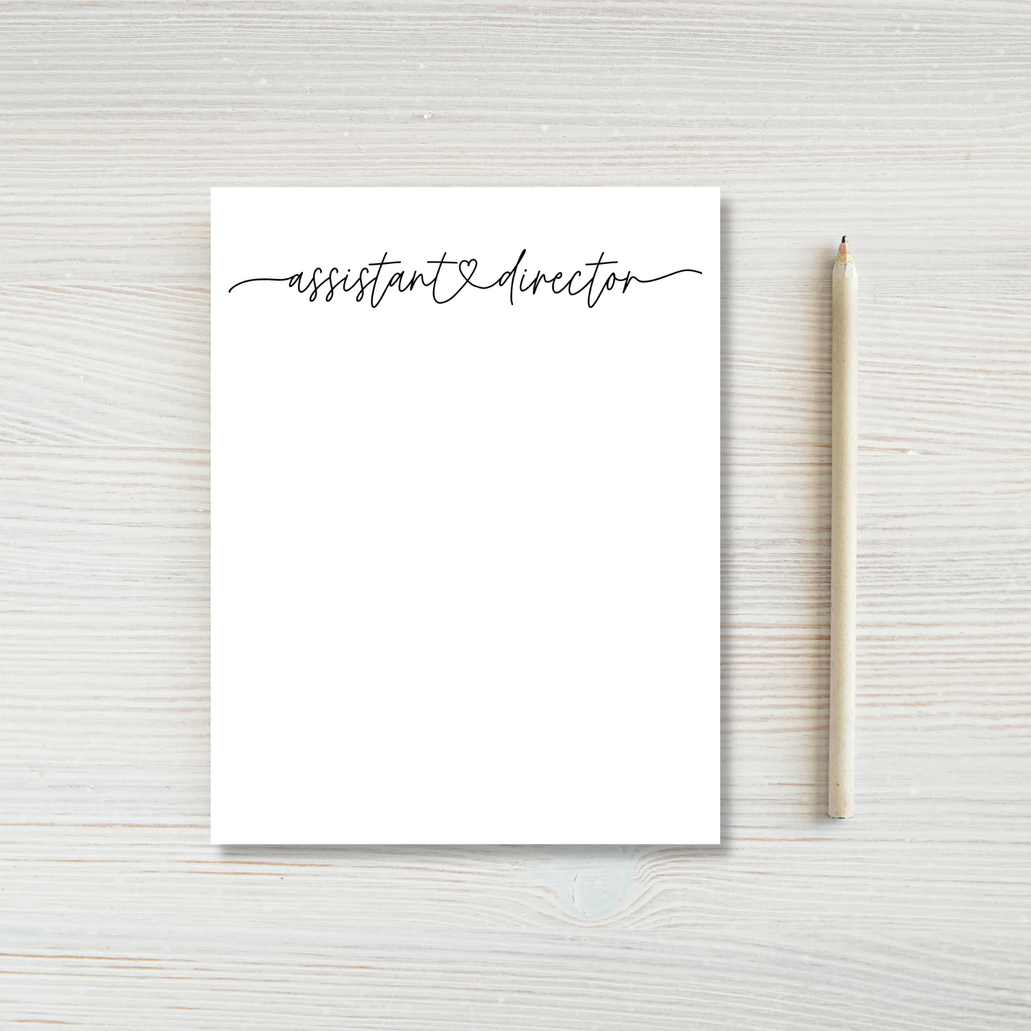 Assistant Director Love Script Notepad