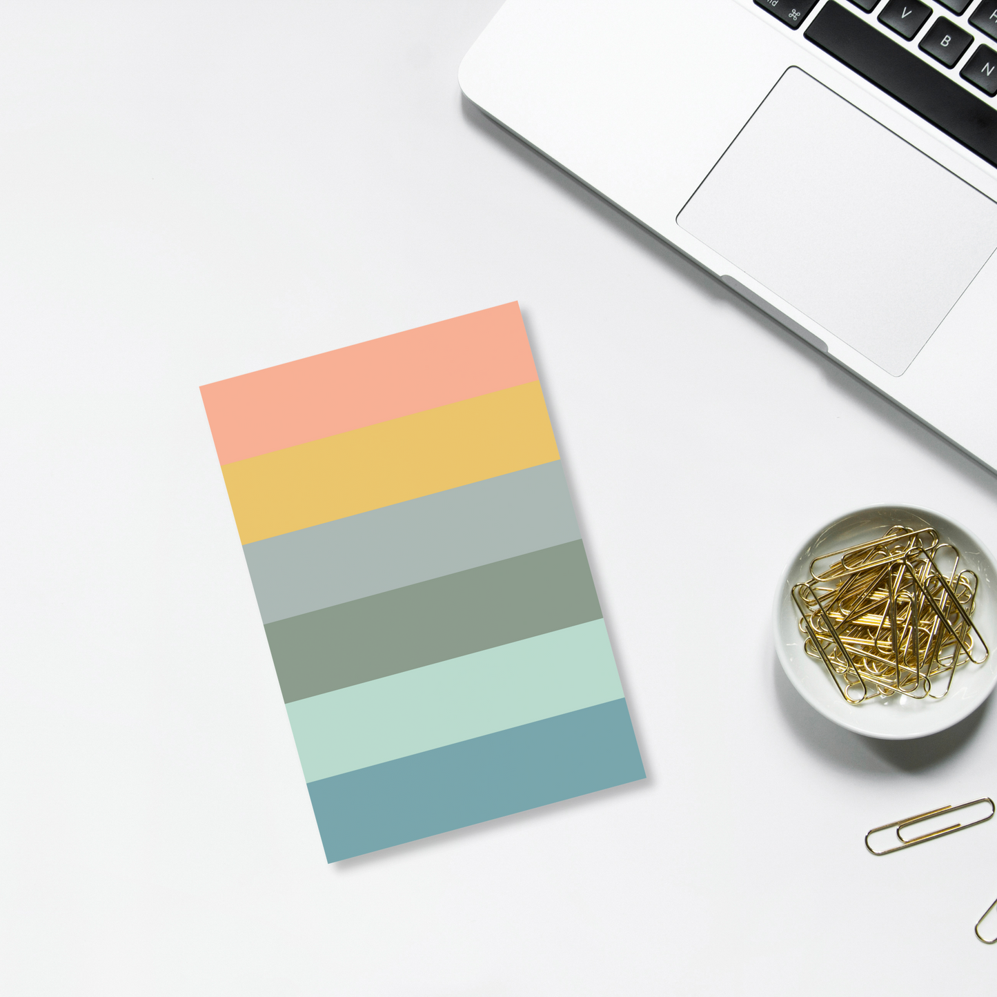 Muted Stripe Sticky Notes (4 x 6 in)