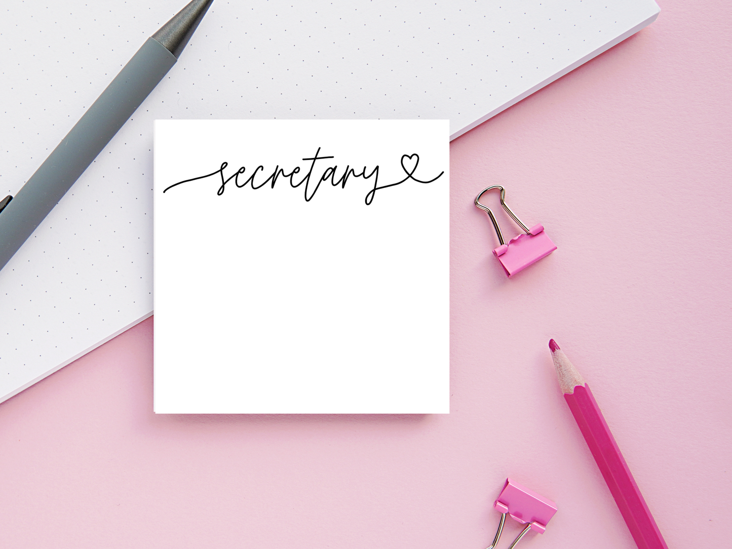 Love Script Professional Title Sticky Notes