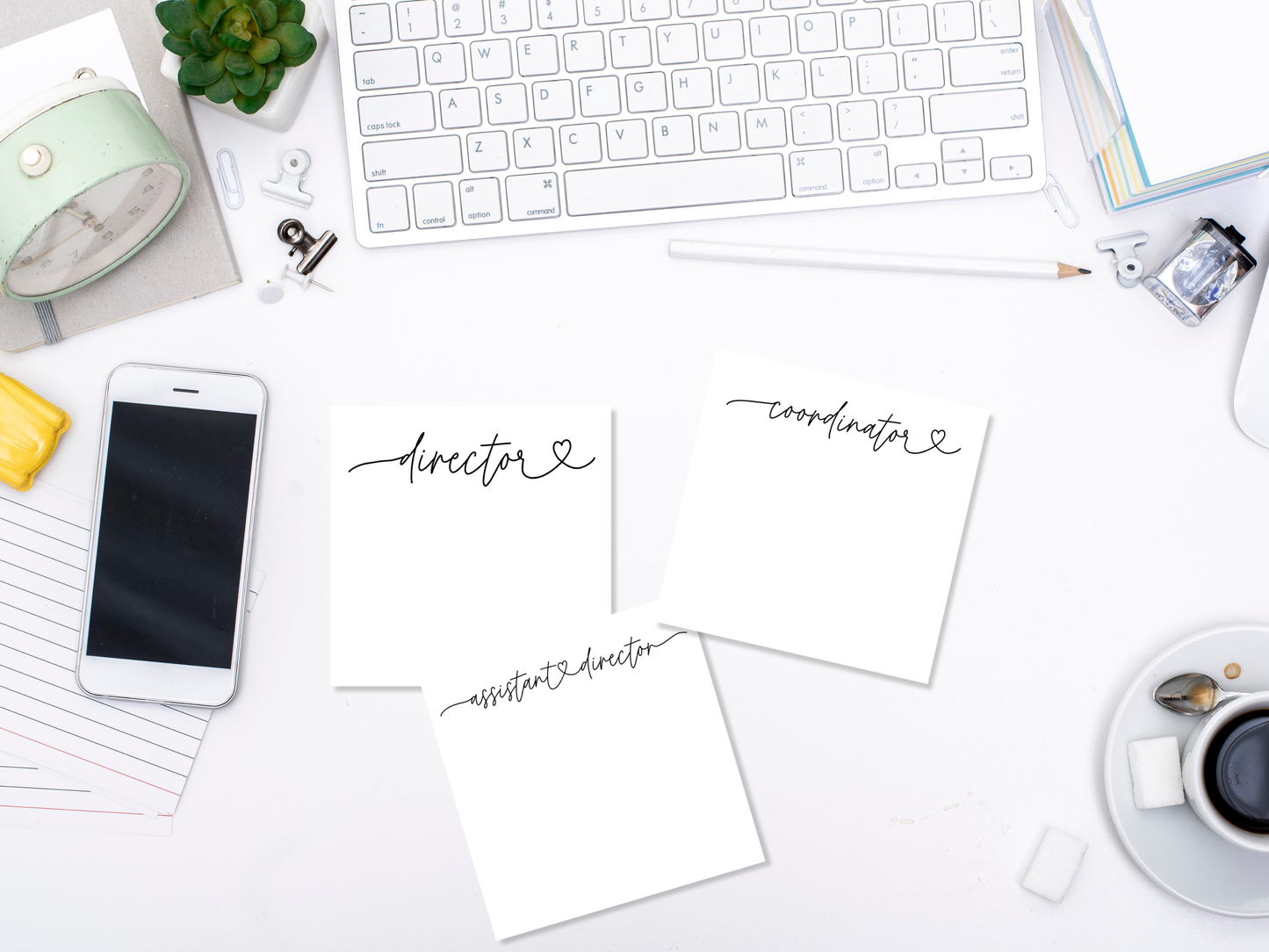 Love Script Professional Title Sticky Notes