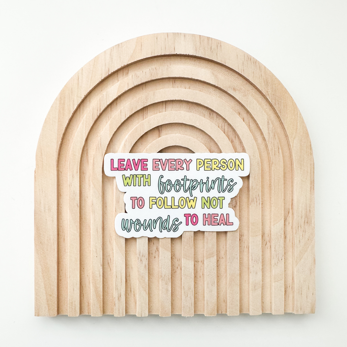 Footprints to Follow Sticker