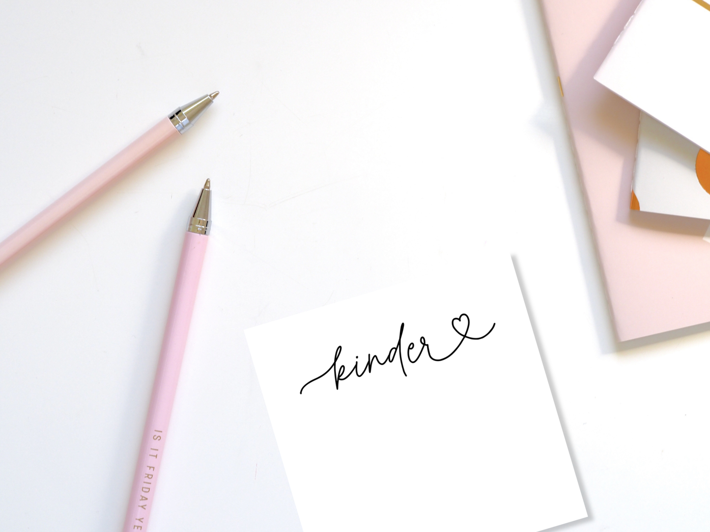 Love Script Professional Title Sticky Notes
