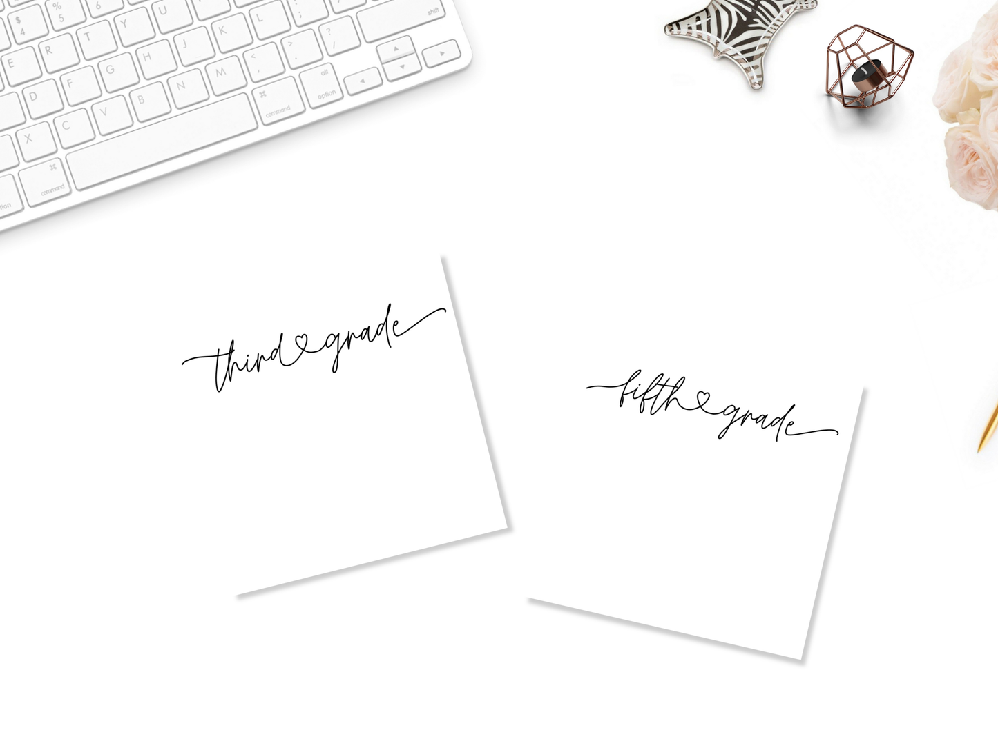 Love Script Professional Title Sticky Notes