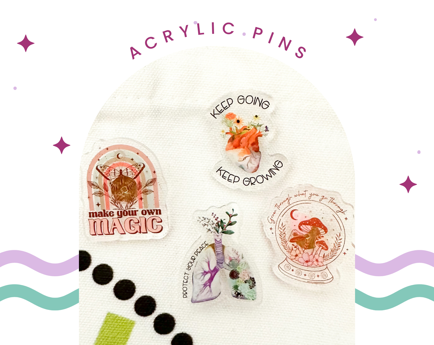 Acrylic Pins | Social Emotional