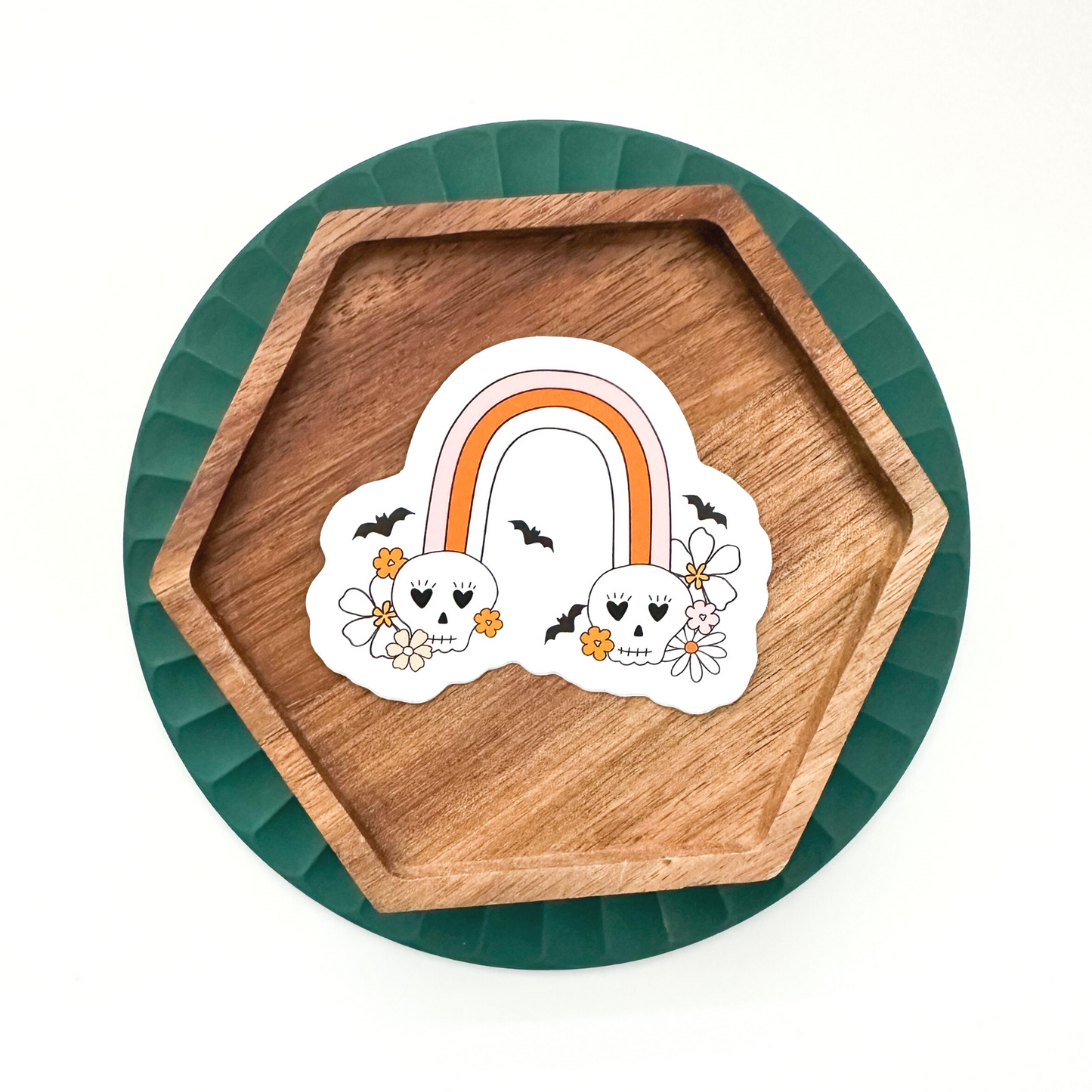 Skull Rainbow Sticker