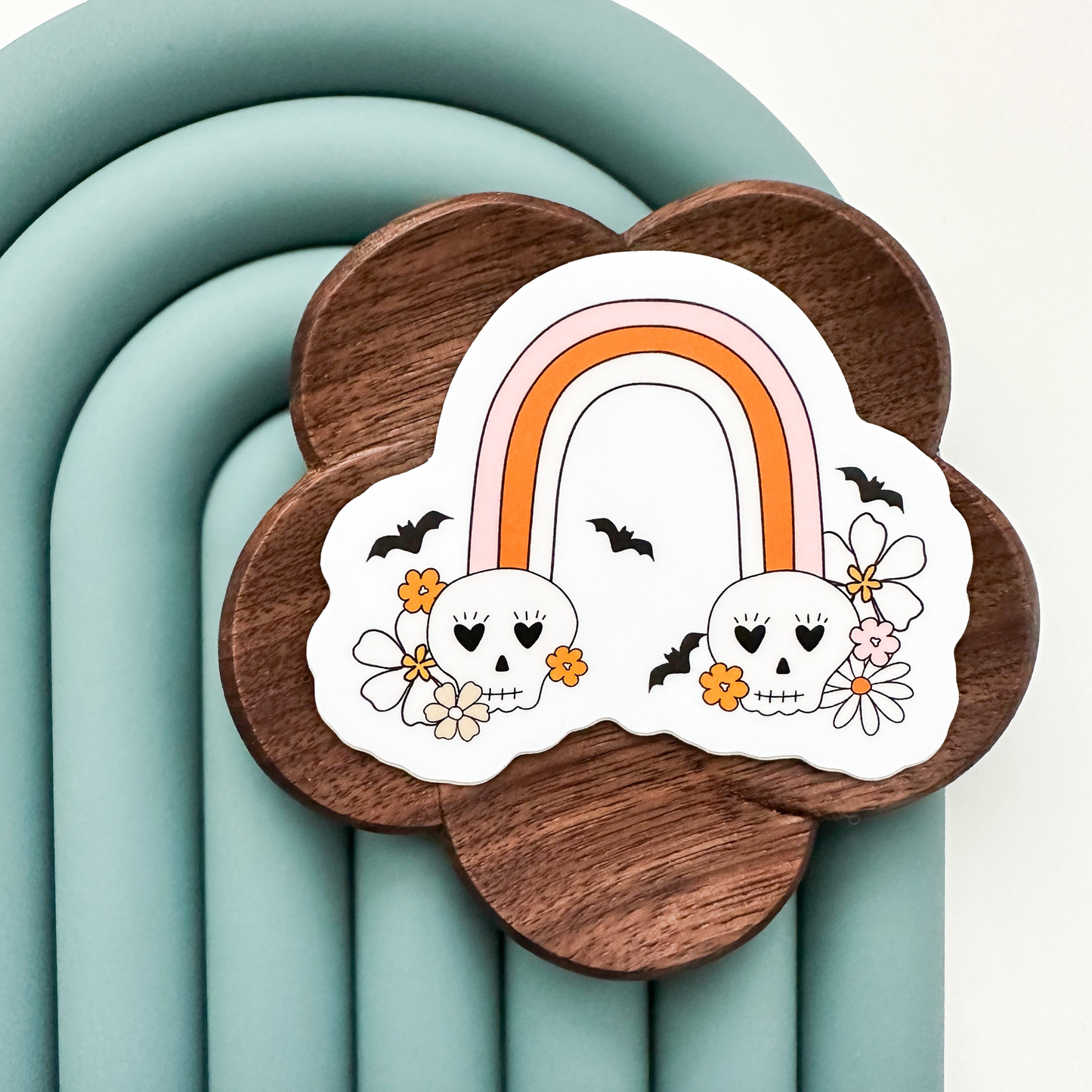 Skull Rainbow Sticker