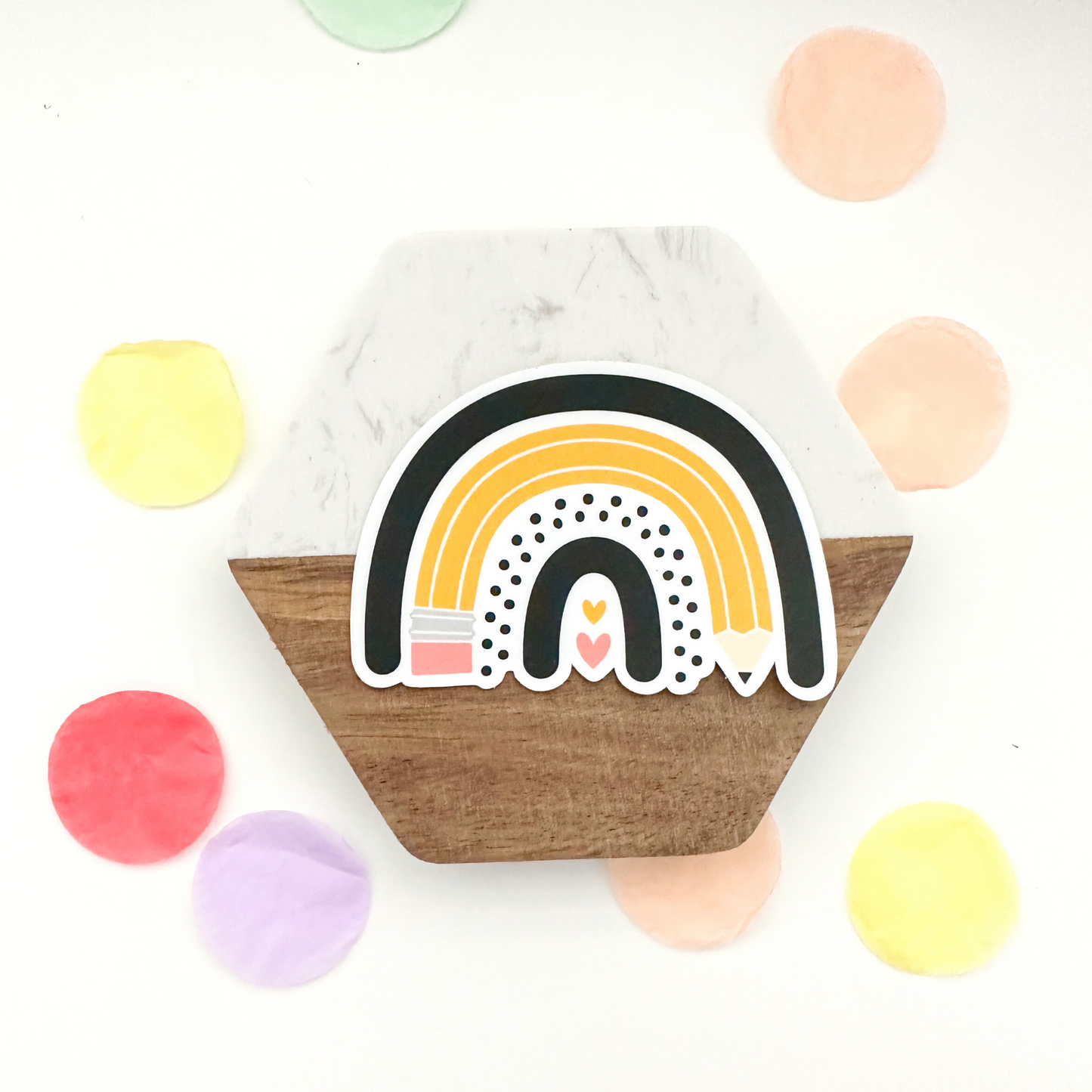 Pencil Rainbow Sticker