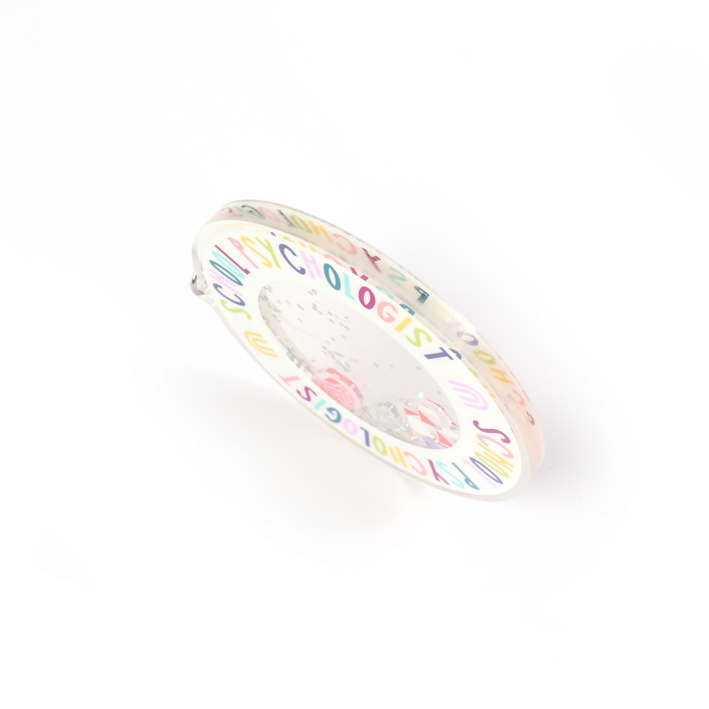 School Psych Shaker Keychain