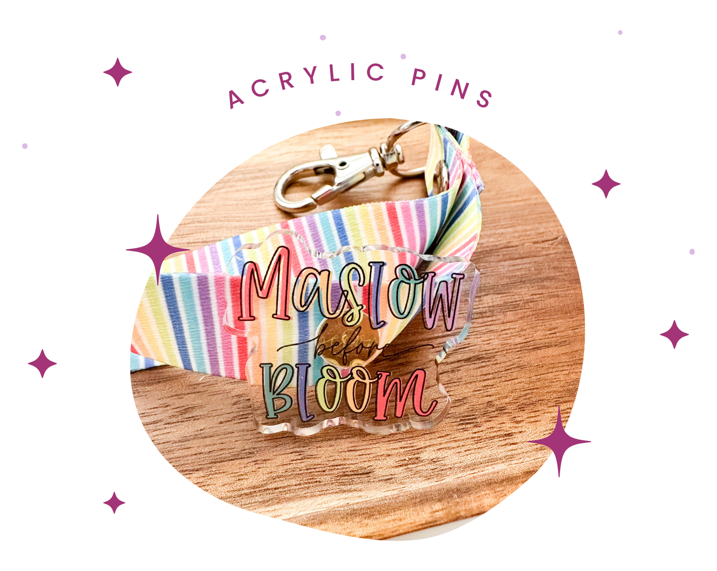 Acrylic Pins | Teacher
