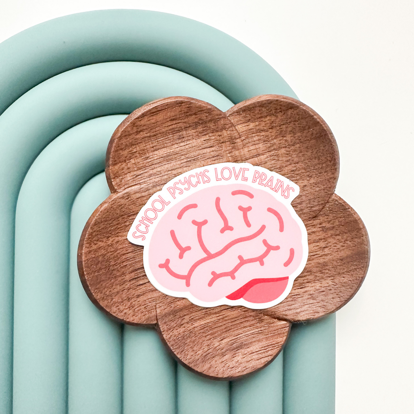 School Psychs Love Brains Sticker