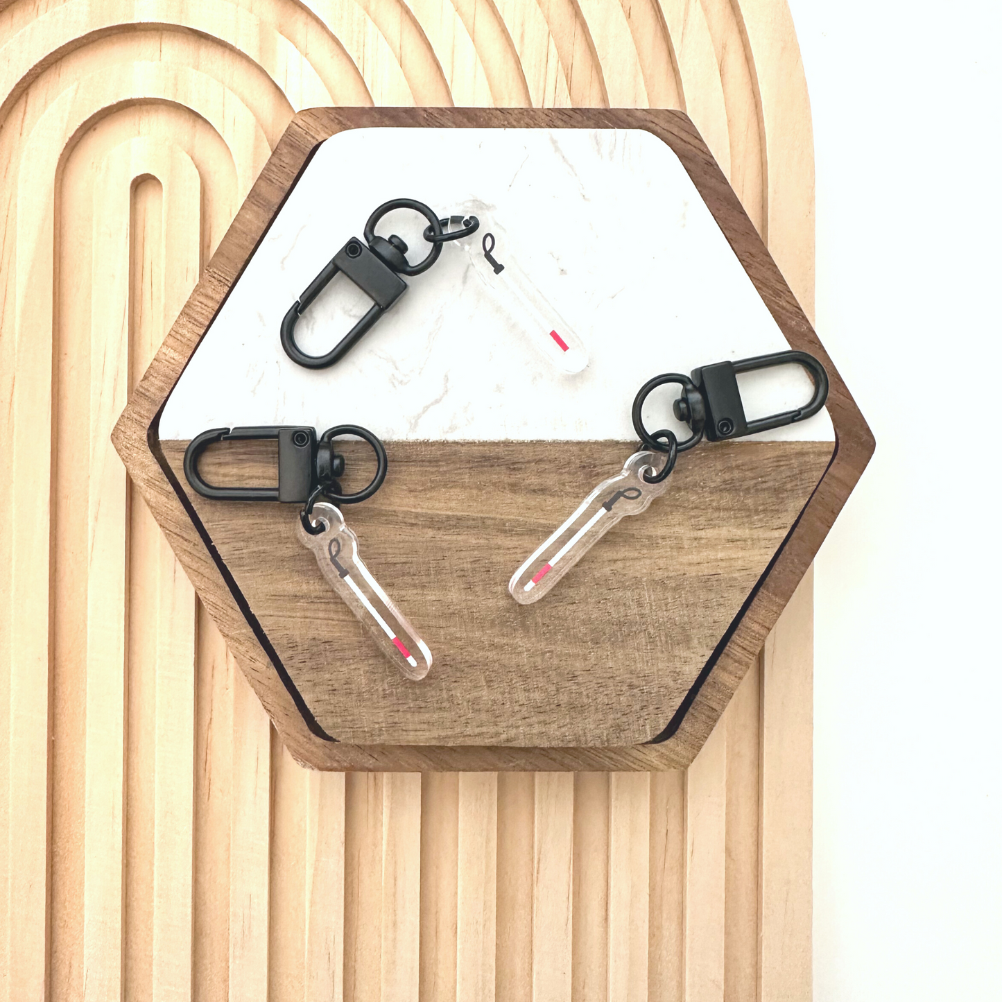 White Cane Badge Charm
