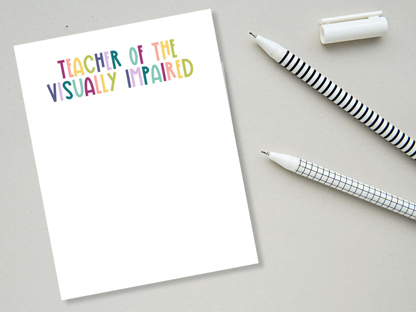 Muted Rainbow Professional Title Notepads