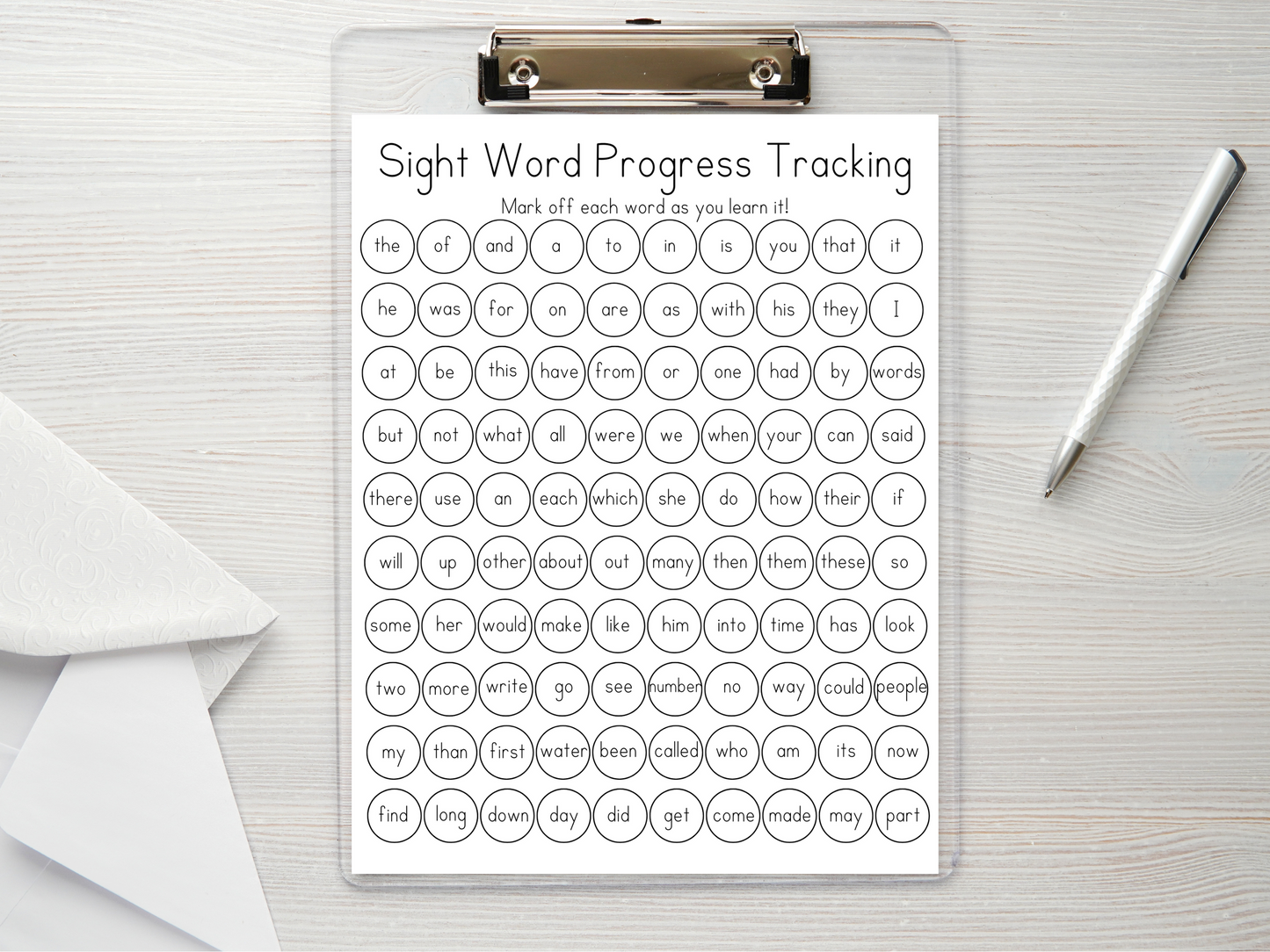Dot Marker Reading Practice Coloring Pages | First 100 Sight Words