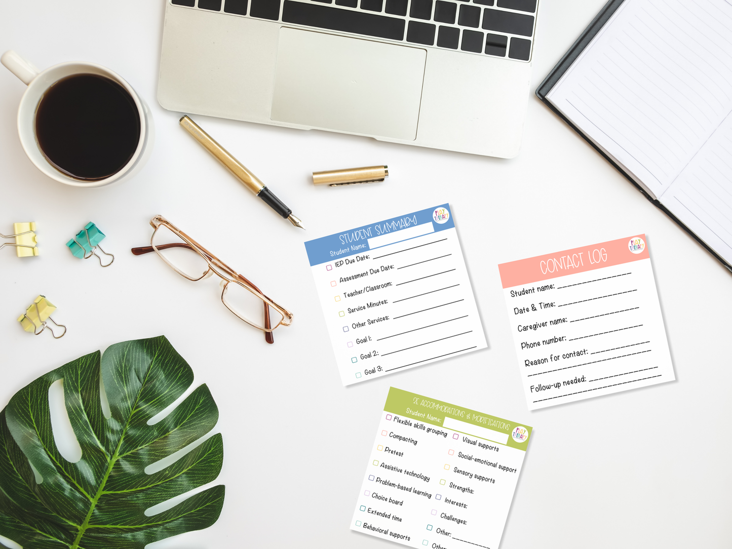 IEP + 504 Plan Sticky Notes
