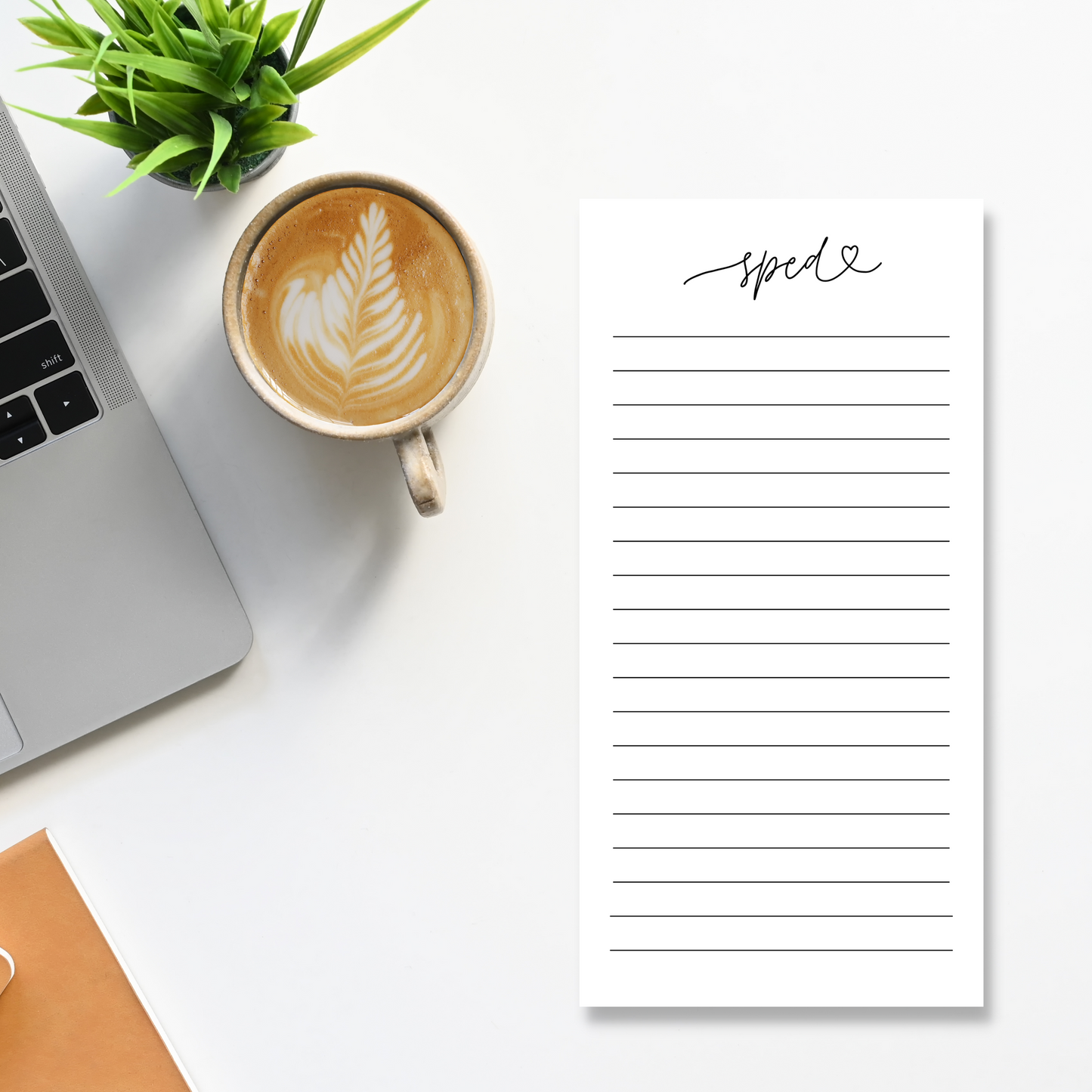 SpEd Love Script Notepad (4 x 8)
