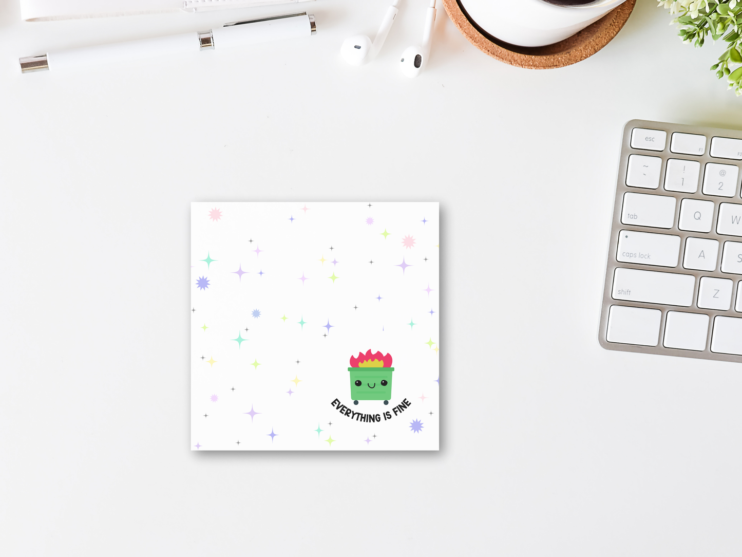 Dumpster Fire Sticky Notes