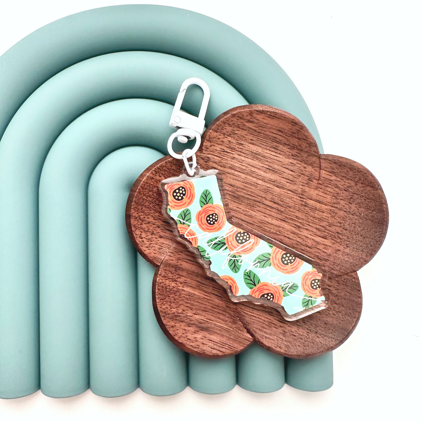 I Love You, California Keychain
