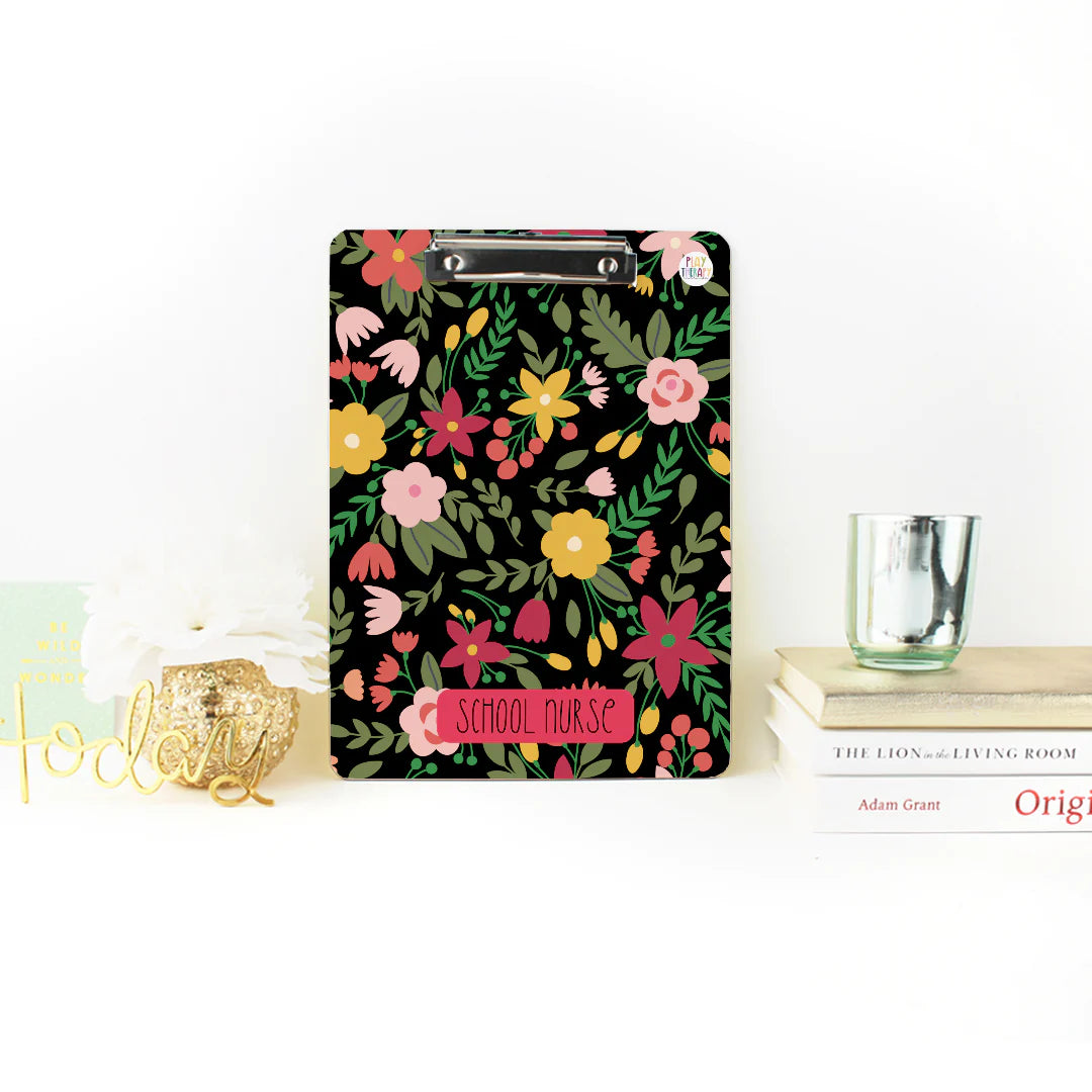 Custom Floral Clipboard