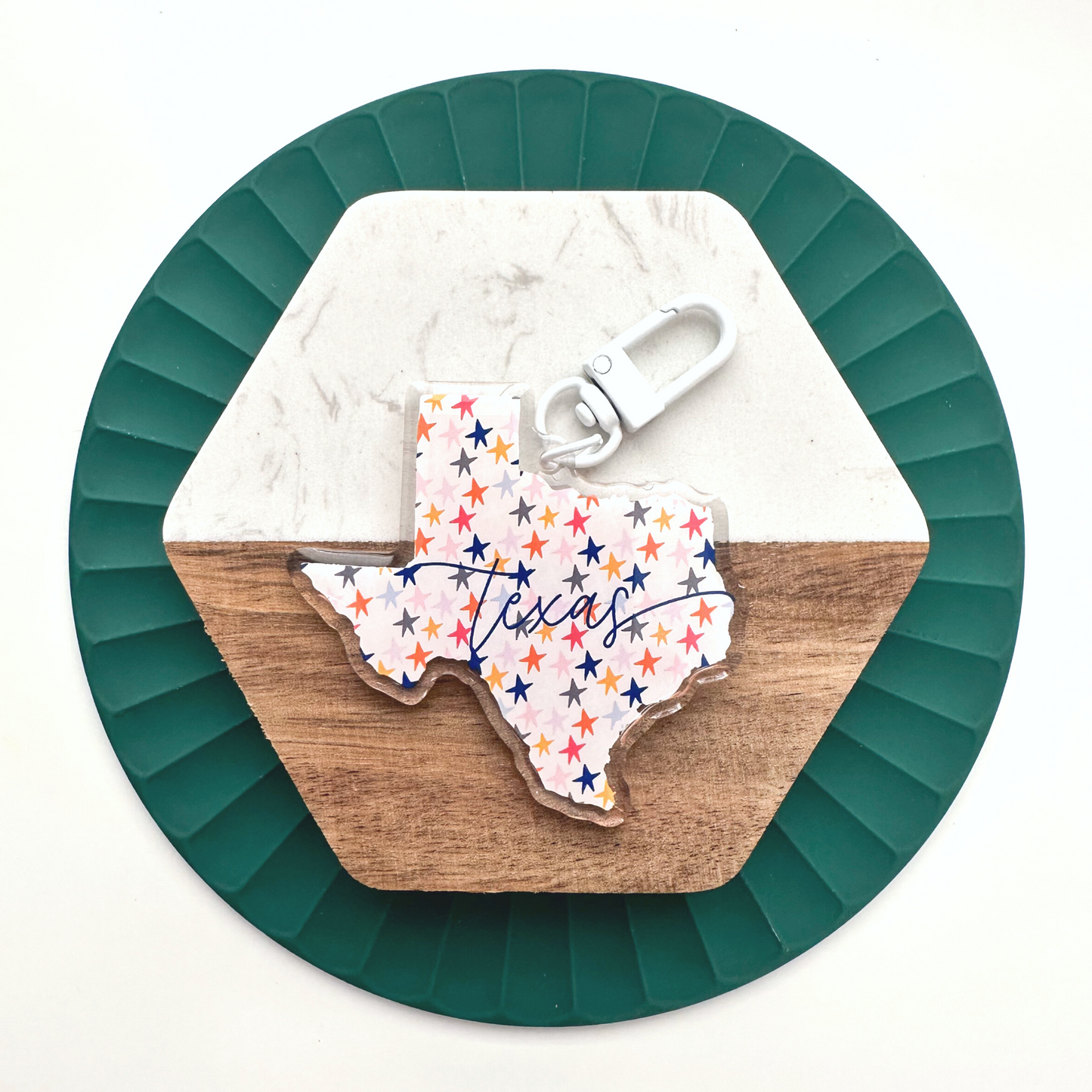 Oh My Stars Texas Keychain