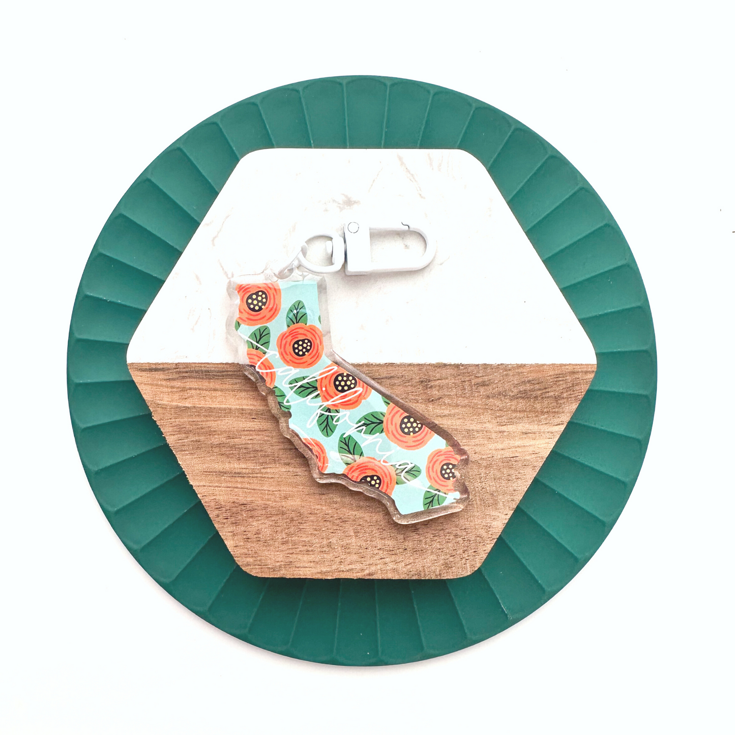 I Love You, California Keychain