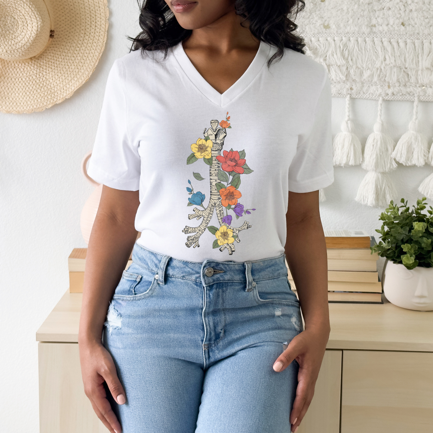 Floral Bronchial Tee