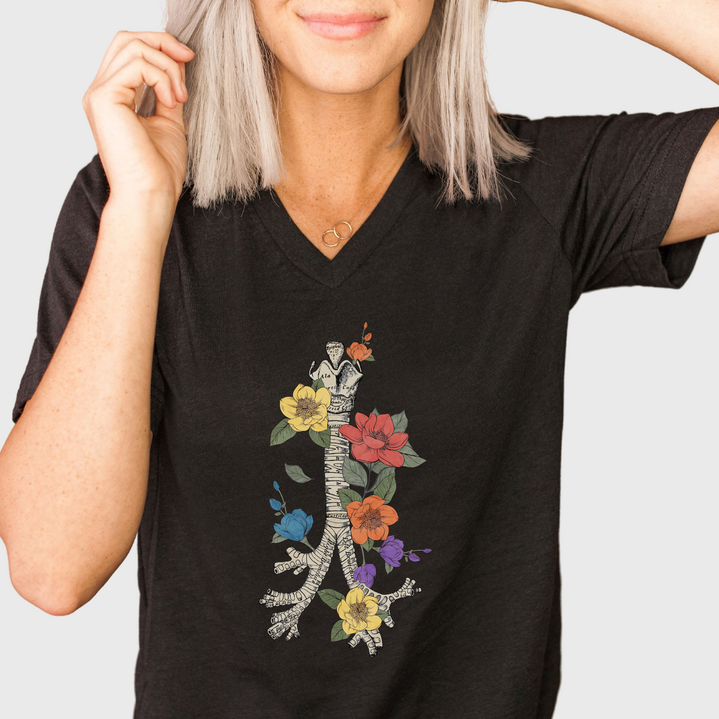 Floral Bronchial Tee