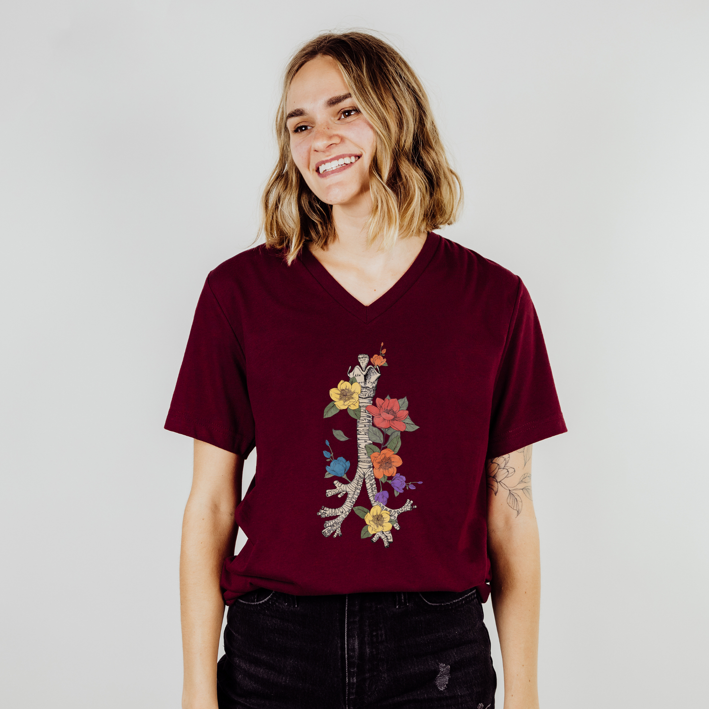 Floral Bronchial Tee