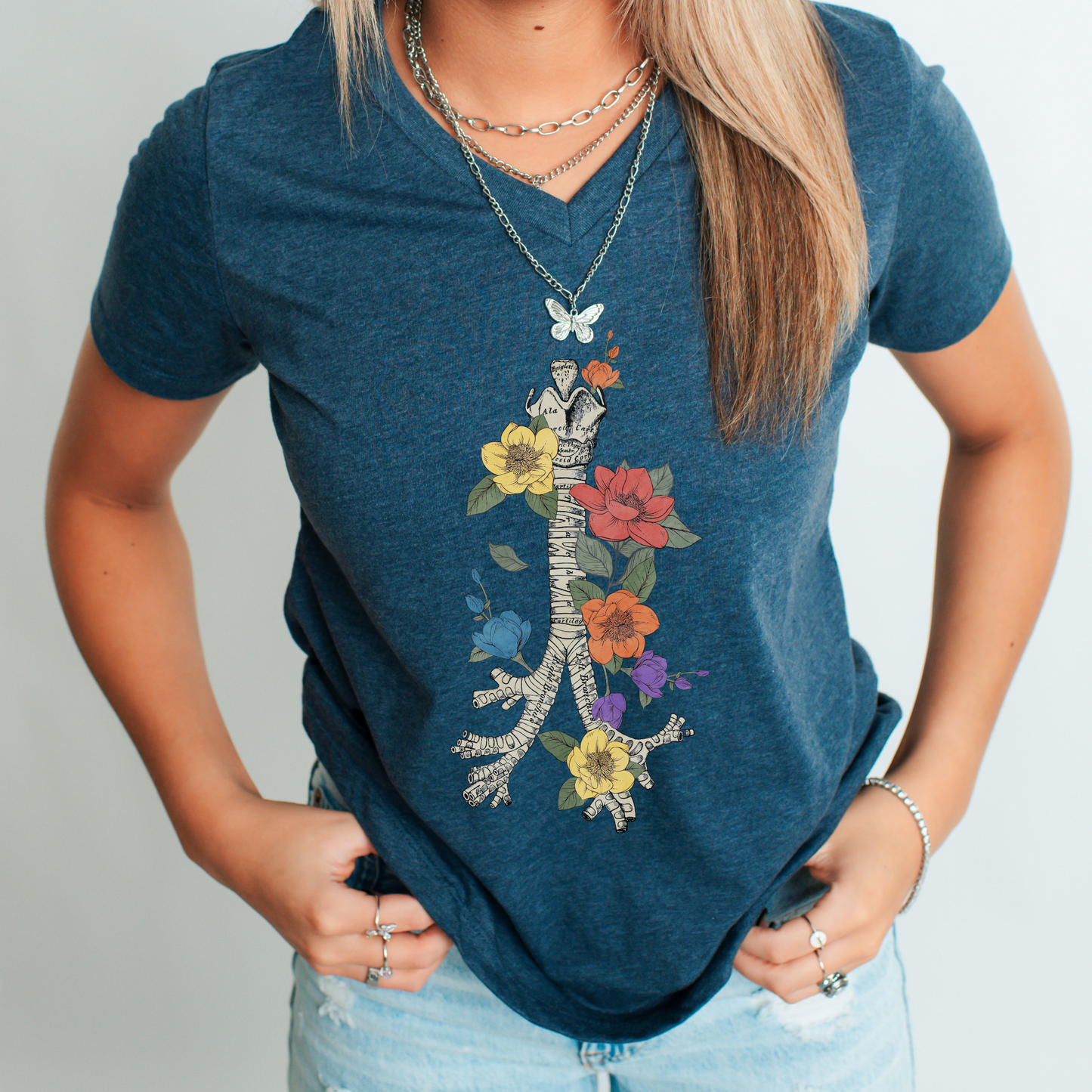 Floral Bronchial Tee